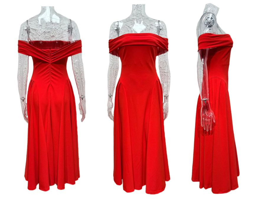 R&B | Midi-Kleid Elegant Blau