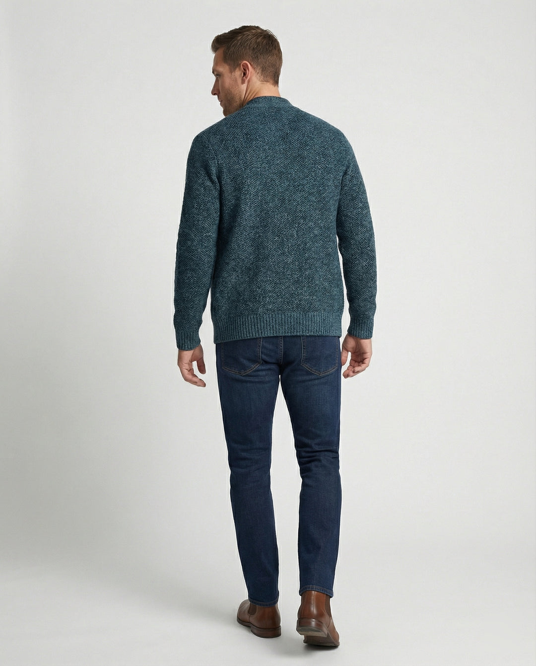 Herren Strickjacke kariert elegant