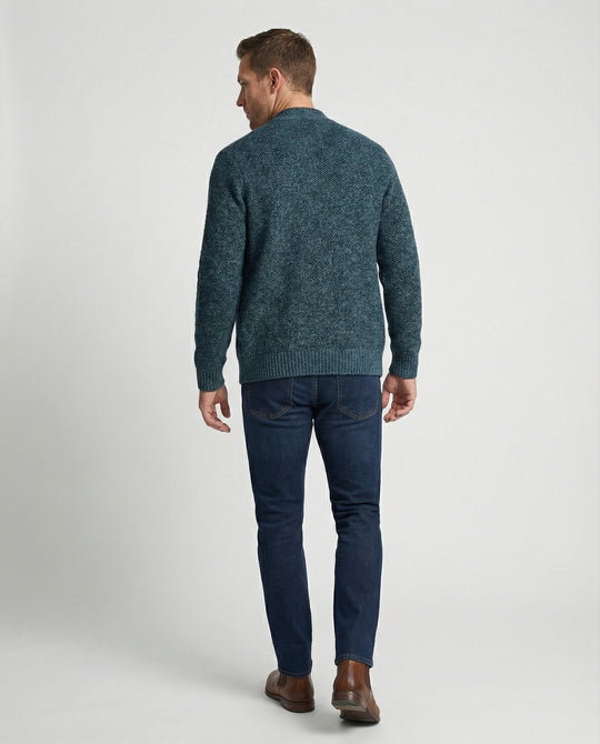Herren Strickjacke kariert elegant