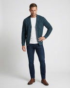 Herren Strickjacke kariert elegant