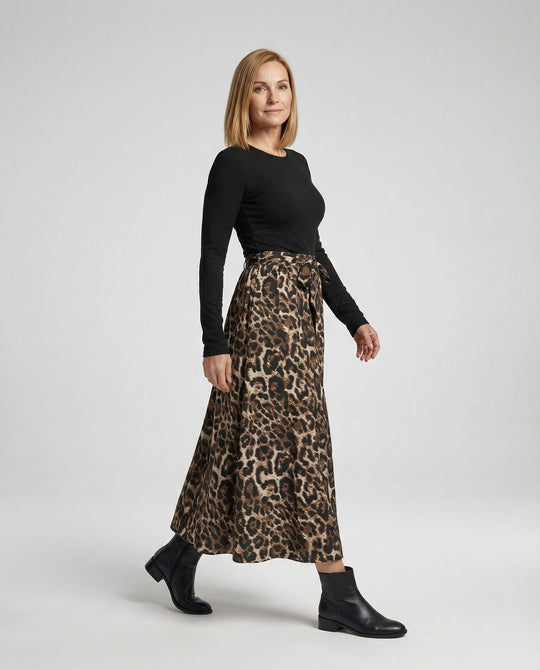 Damen Maxirock mit Print Sommer