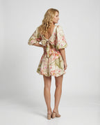 Damen Sommerkleid A-Linie mit Kimonoärmeln