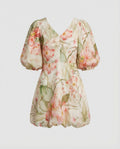 Damen Sommerkleid A-Linie mit Kimonoärmeln