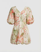 Damen Sommerkleid A-Linie mit Kimonoärmeln