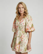 Damen Sommerkleid A-Linie mit Kimonoärmeln