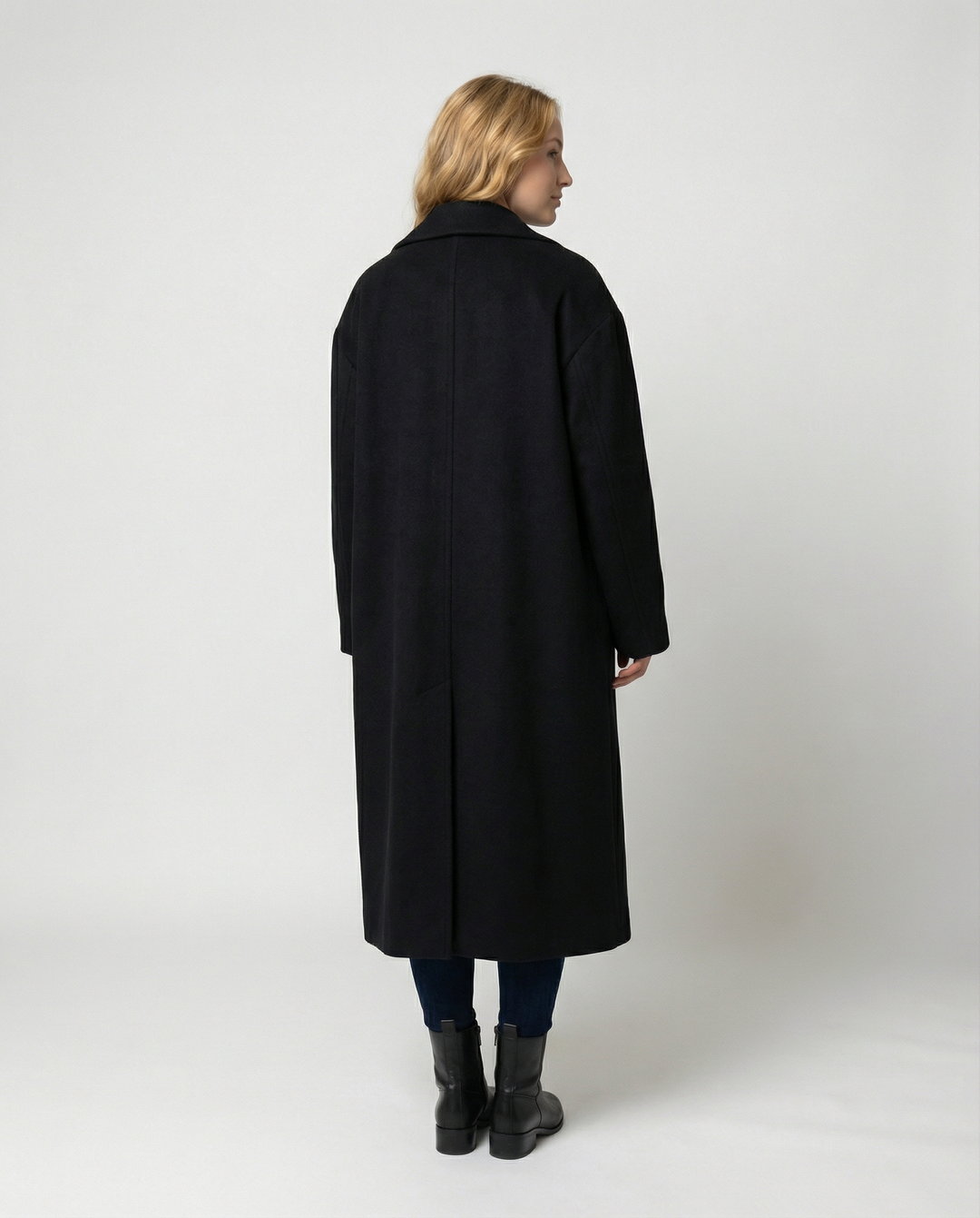 Damen Eleganter Oversized Wollmantel mit Taschen & Komfort | R&B
