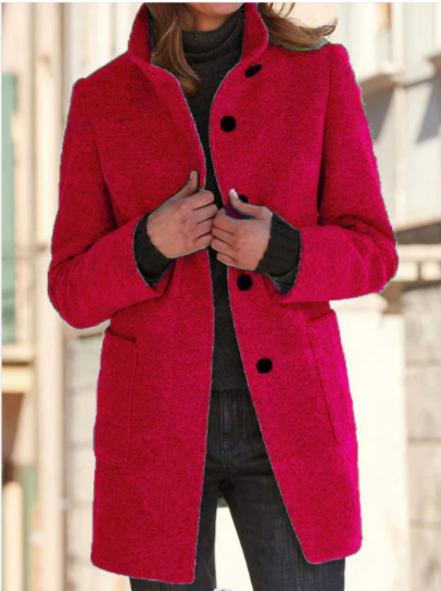 R&B | Stylischer & Eleganter Knopfmantel