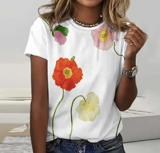 R&B | Poppy Flower Shirt