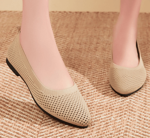 Graue Orthopädische Ballerinas R&B