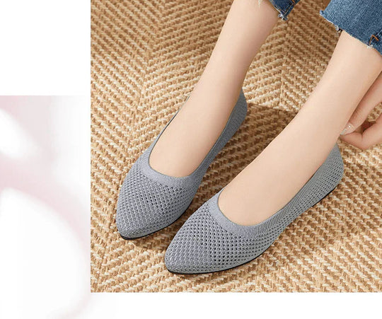 R&B - graue orthopädische ballerinas
