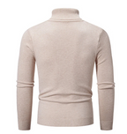 R&B | Stilvoller Rollkragen Einfarbiger Herbstpullover für Männer