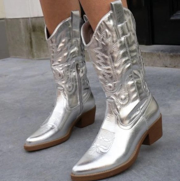 R&B | Elegante Metallische Cowboylatschen