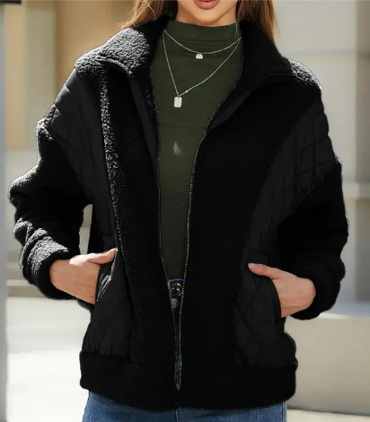R&B | Jacke für Damen mit Reibverschluss und Gesteppten Details