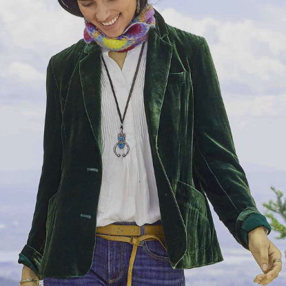 R&B | Vintage Mode Blazer Jacke Aus Samt
