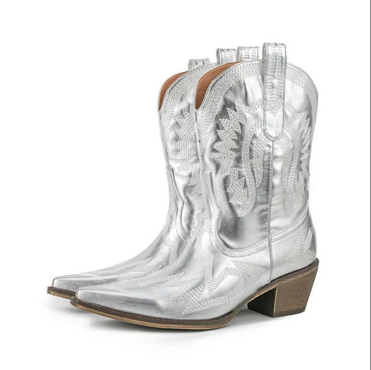 R&B | Klassische Western-Cowboystiefel Aus Leder für Damen