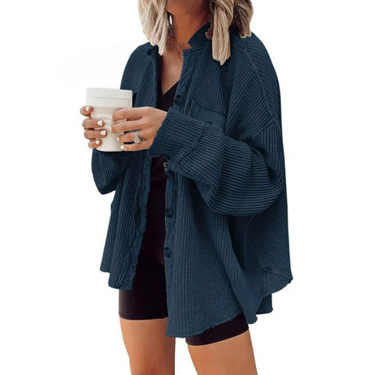 R&B | Cordjacke Mit Unregelmäßiger Kapuze