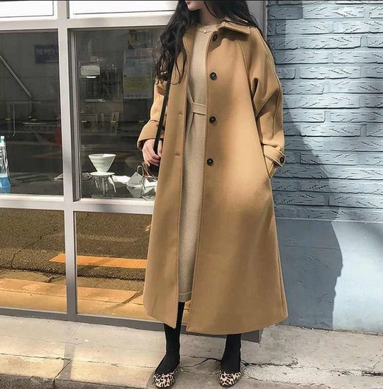 R&B | Eleganter Wintermantel für Damen, Lang und Warm