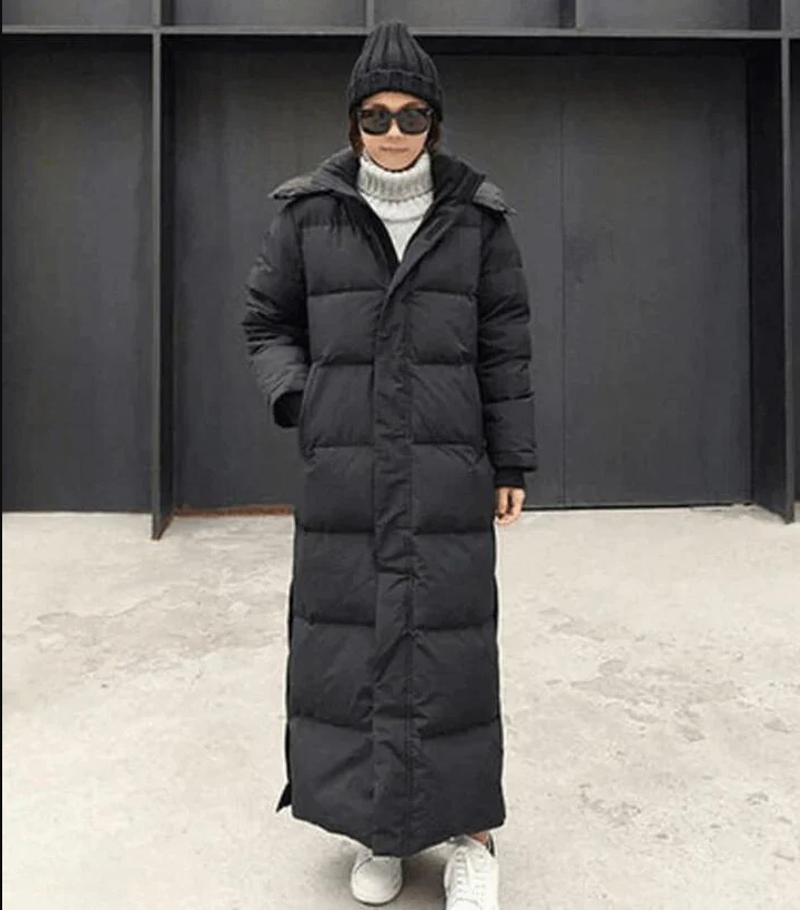 R&B | Lange Daunenjacke mit Kapuze für Damen