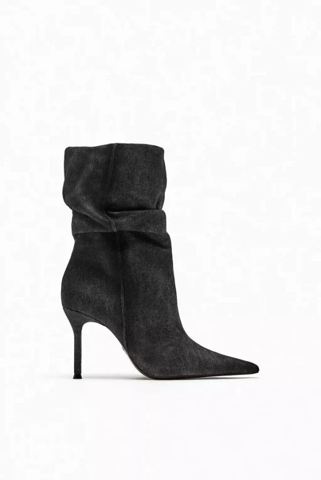 R&B | Elyce Denim-Stiefel mit Hohem Absatz für Damen