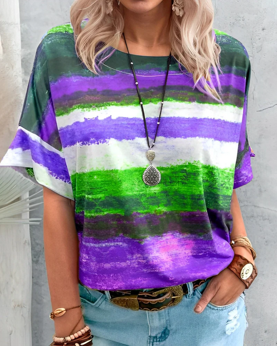 R&B | Damen T-Shirt Rundhals Basic