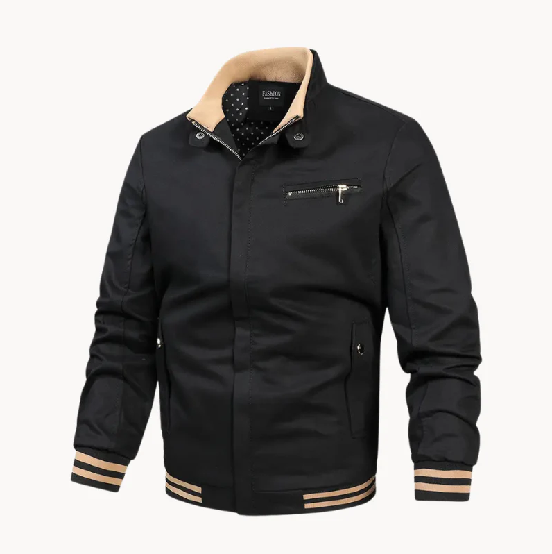R&B | Zeitlos bequeme Herrenjacke mit Stehkragen