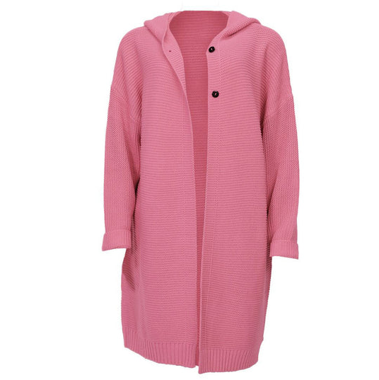 R&B | Langärmlige Strickjacke mit Kapuze