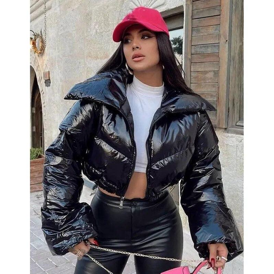 R&B | Stylische Kurze Pufferjacke mit Steppmuster