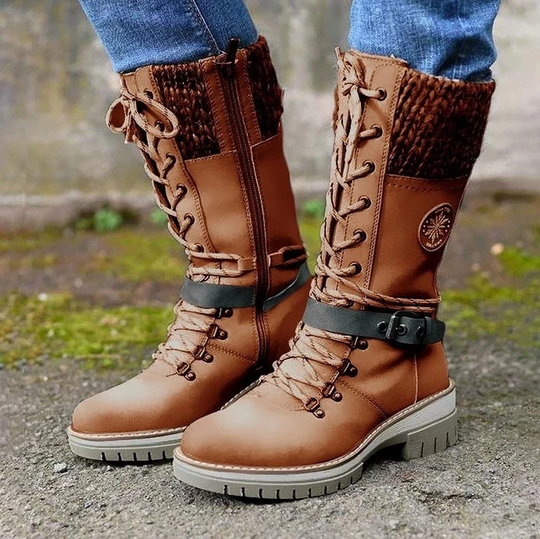 R&B | und stilvolle Damen-Winterstiefel aus Leder