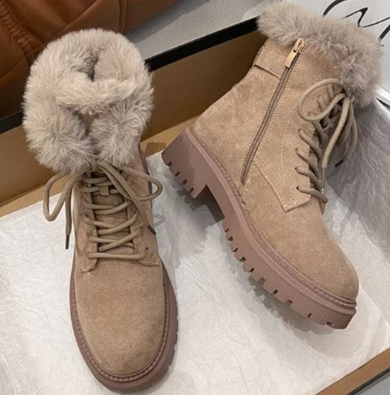 R&B | Rutschfeste warme Schneestiefel mit Reißverschluss
