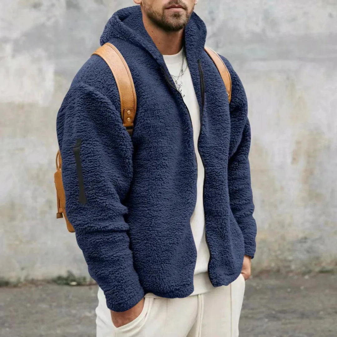 Schwere Winterjacke aus Fleece