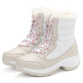 R&B | Plattform Outdoor Schnee Stiefel mit Fleece Warmen Knöchel Keil