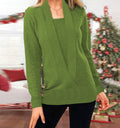 R&B | Eleganter Strickpullover mit tiefem Ausschnitt
