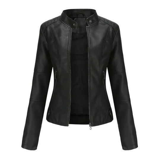 R&B | Damen Dicke jacke Modisch Motorradstil