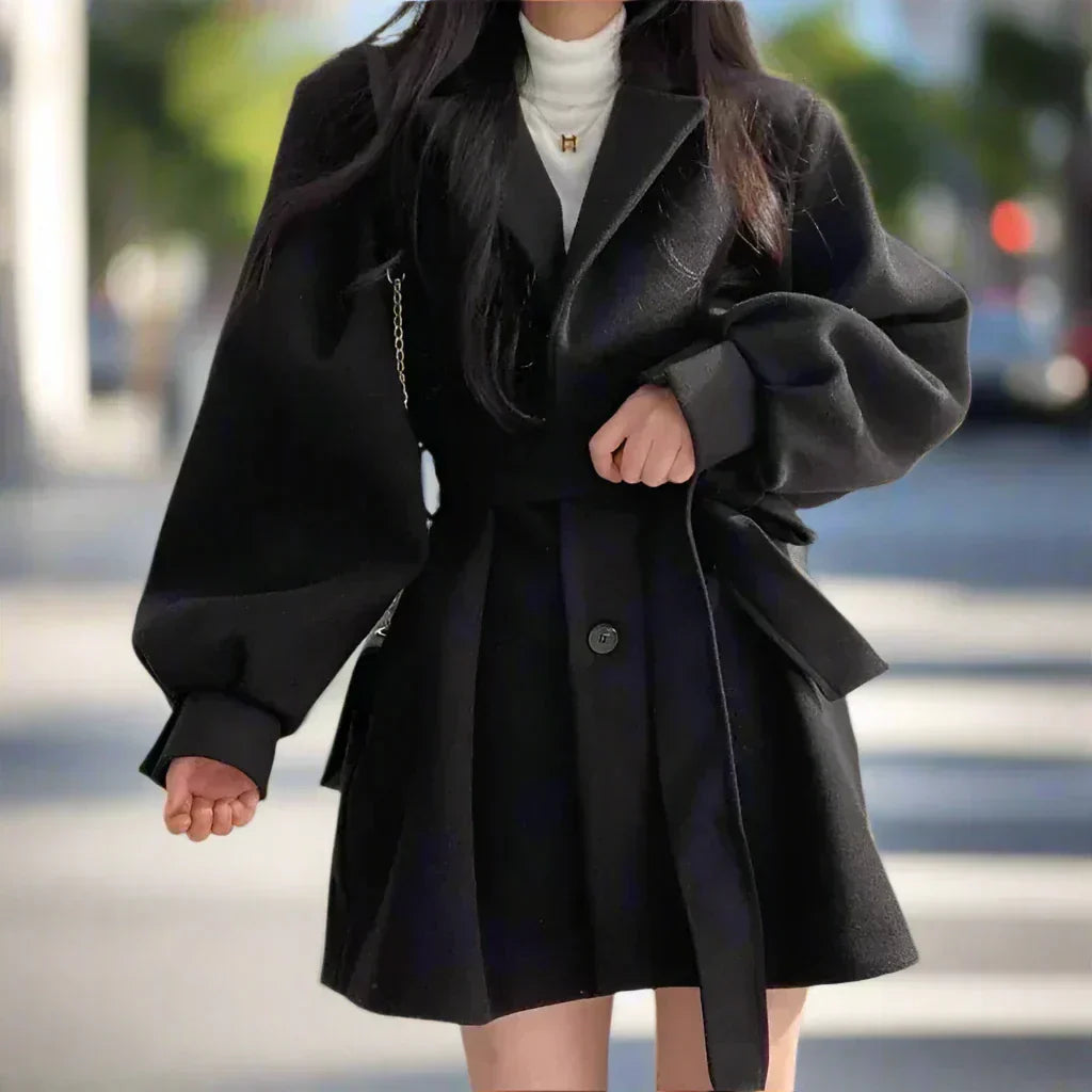 R&B | Langer Damen-Trenchcoat mit Gürtel - Zeitlose Eleganz