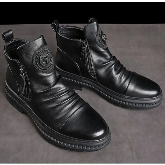 Herren Lederstiefel R&B
