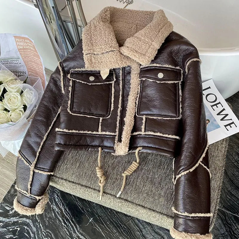 R&B | Winterlederjacke mit Wärmendem Futter
