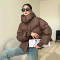 R&B | Pufferjacke - Hoher Kragen - Oversized Fit - Gepolstert und Warm