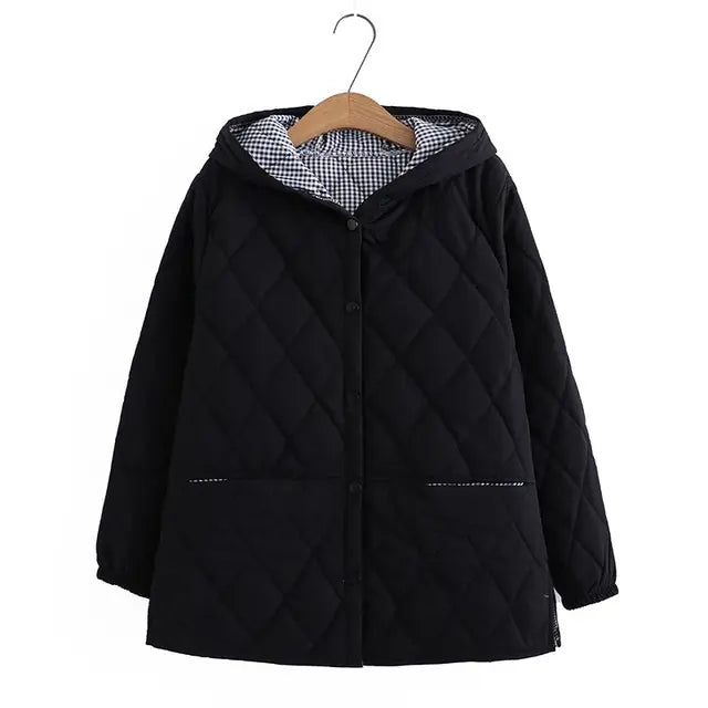 R&B | Übergröße Baumwoll Winterjacke für Damen
