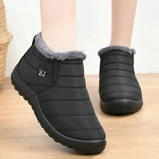 R&B | Stiefeletten Gequiltet Slip on Wasserabweisend Plüsch Futter Langlebiger Sitz
