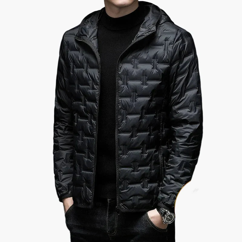 R&B | Steppjacke mit Kapuze - Winter Outdoor Freizeitjacke