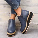 R&B | Stiefeletten mit Reißverschluss und Plateau