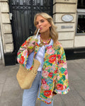 R&B | Stylische Jacke mit Blumenmuster
