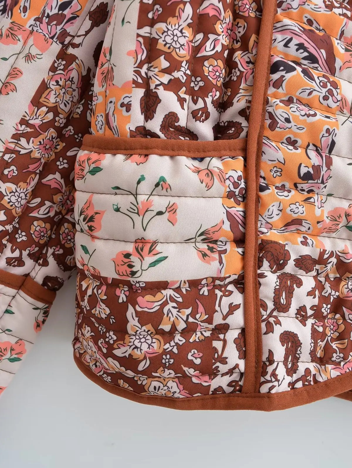 R&B | Wintermantel mit Blumenmuster