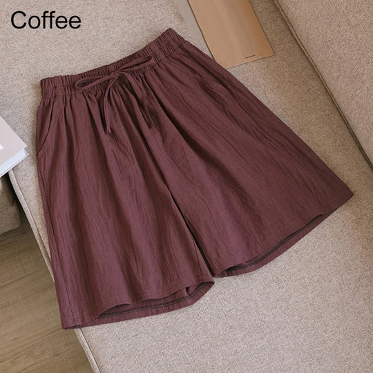 R&B | Baumwoll-Knie-Lange Shorts