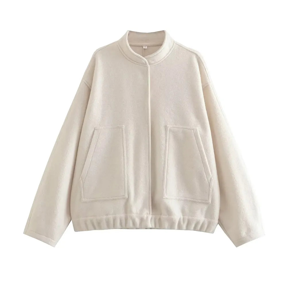 R&B | Stylische Weinlese Bomberjacke