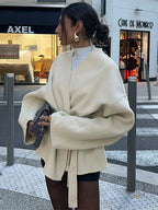 R&B | Fleece-Jacke Mit Gürtel