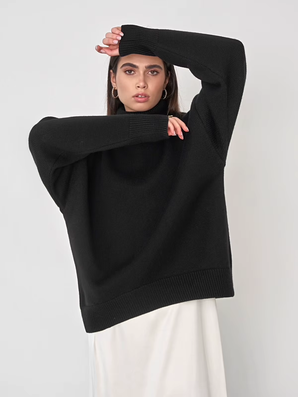 R&B | Kuscheliger Oversize-Pullover mit Rollkragen