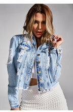 R&B | Zerrissene Denim Jacke