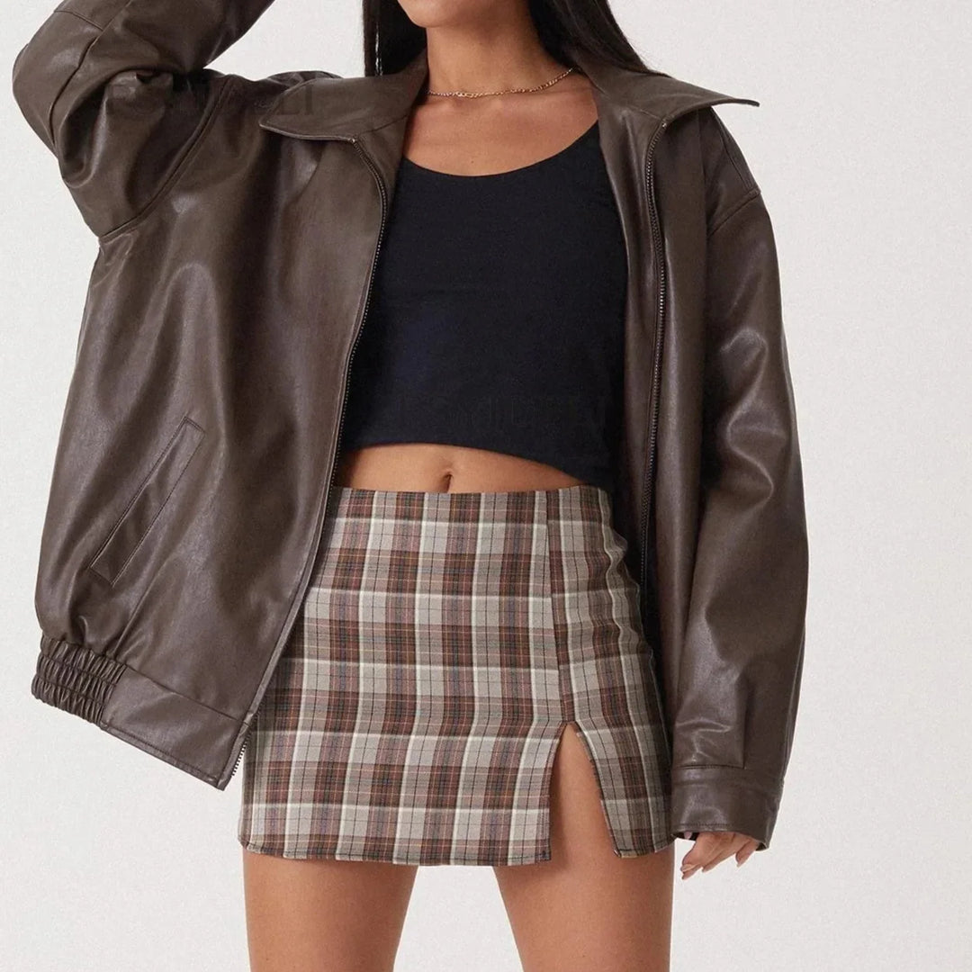 R&B | Oversized Lederjacke