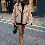 R&B | Fleece Jacke Beige Warm und Bequem
